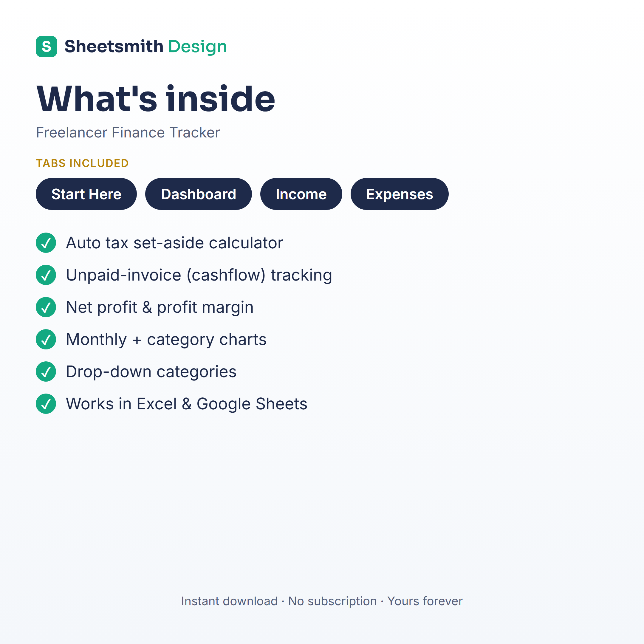 The Freelancer Finance Tracker dashboard